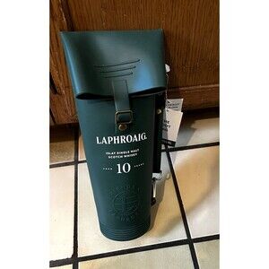 Laphroaig Scotch Whiskey Rubber Boot Bag Carry Case Green Festival Picnic Summer